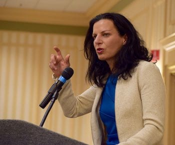 CNN Contributor Juliette Kayyem discusses security issues at Labor Relations Seminar Oct. 27