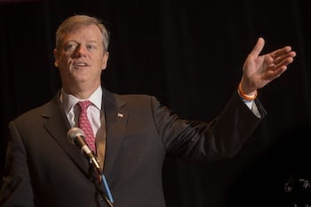 Mass Governor Charlie Baker speaks at 2017 MMA Annual Meeting