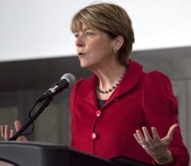 Attorney General Martha Coakley speaks at the 2009 MMA Annual Meeting.