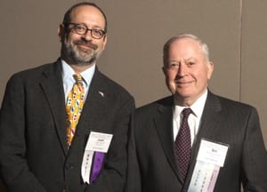 Newly elected MMA President Bill Scanlon (right) stands with the association's new vice president, Josh Ostroff.