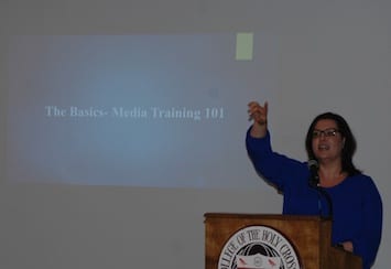 Media relations consultant Nicole Kieser Nicole Kieser talks with Mass Selectmen's Association about media strategies