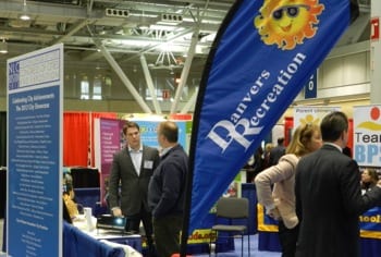 Officials from the town of Danvers discuss their Project Sunshine program at the NLCâs City Showcase.