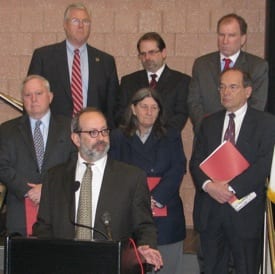 MMA President and Natick Selectman Josh Ostroff calls for passage of the Houseâs municipal health insurance reform proposal.