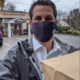 Acton Town Manager John Mangiaratti shares a photo of himself getting takeout as part of a town social media campaign to support local restaurants during the pandemic.
