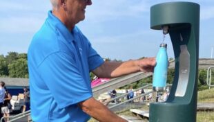 Brewster hydration stations reduce plastic use