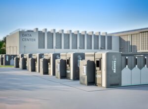 3d rendering energy storage systems or battery container units for data center